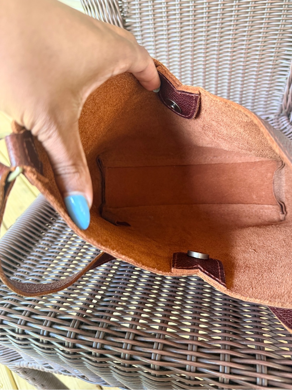 Portland Leather Nutmeg Small Naomi Bag - Picture 4 of 4